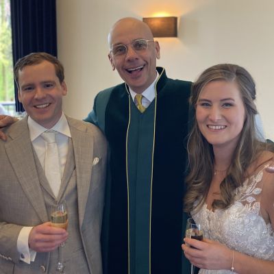 Jort en Danielle , bruidspaar