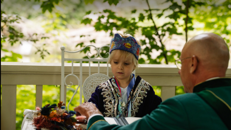 Groot moment voor een kleine vent